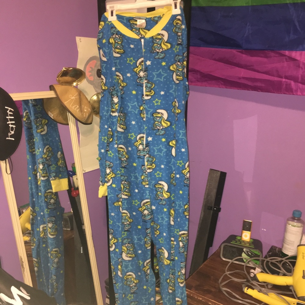 Smurfs smurfette footie onesie
